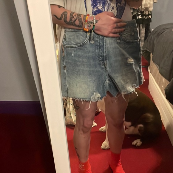 NWT free people jean shorts - Picture 5 of 5